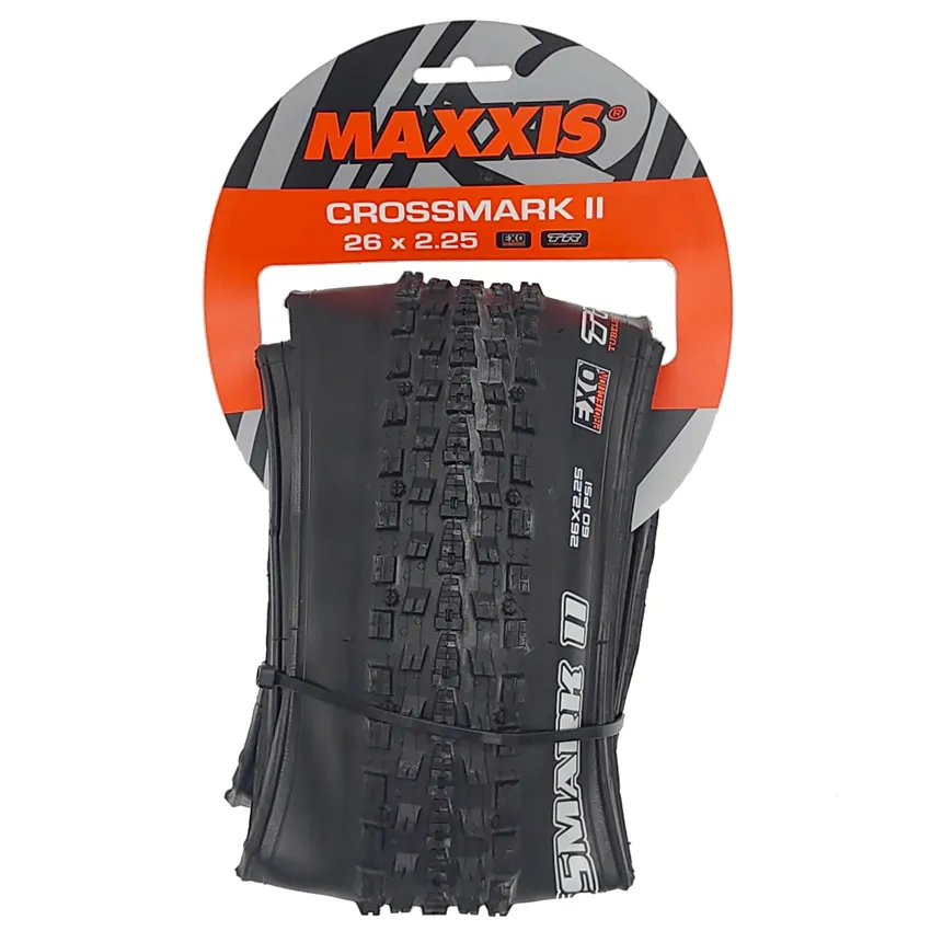 MAXXIS Crossmark II EXO TR Bike Tire, 26x2.25/27.5x2.1/2.25