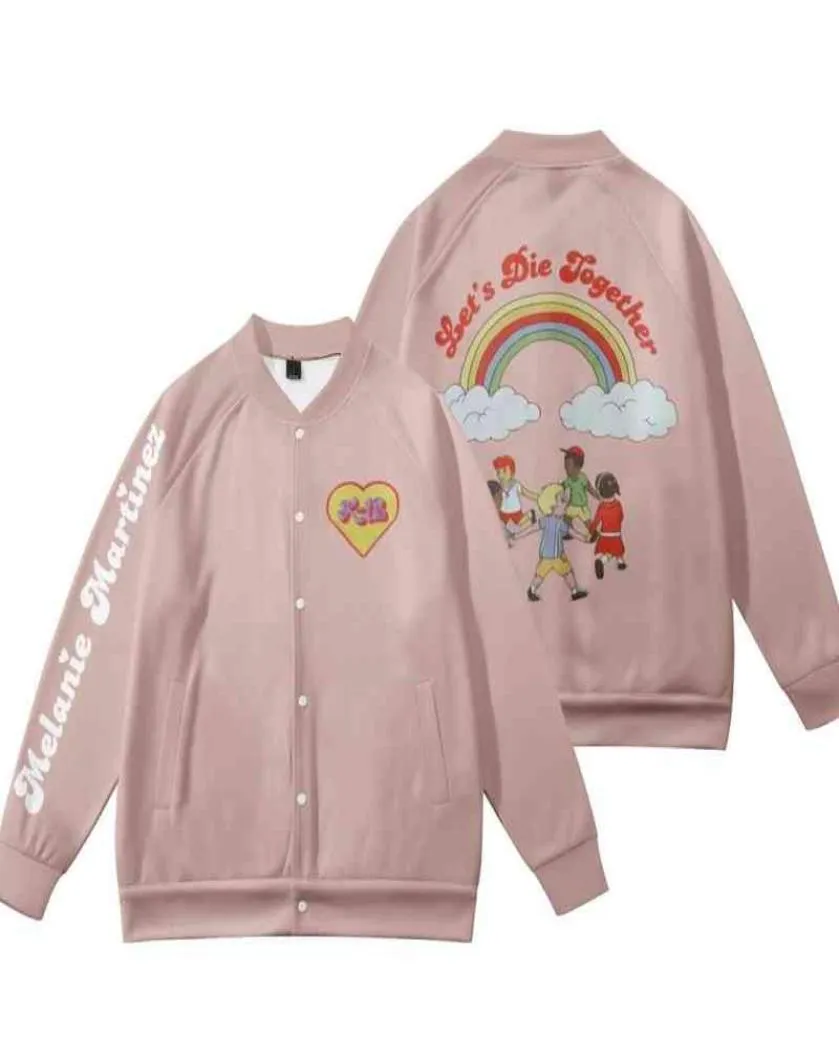 Melanie martinez merch let039s muoiono insieme felpa unisex uniforme da baseball giacca da uomo da donna tracce 2022 vestiti divertenti1632577