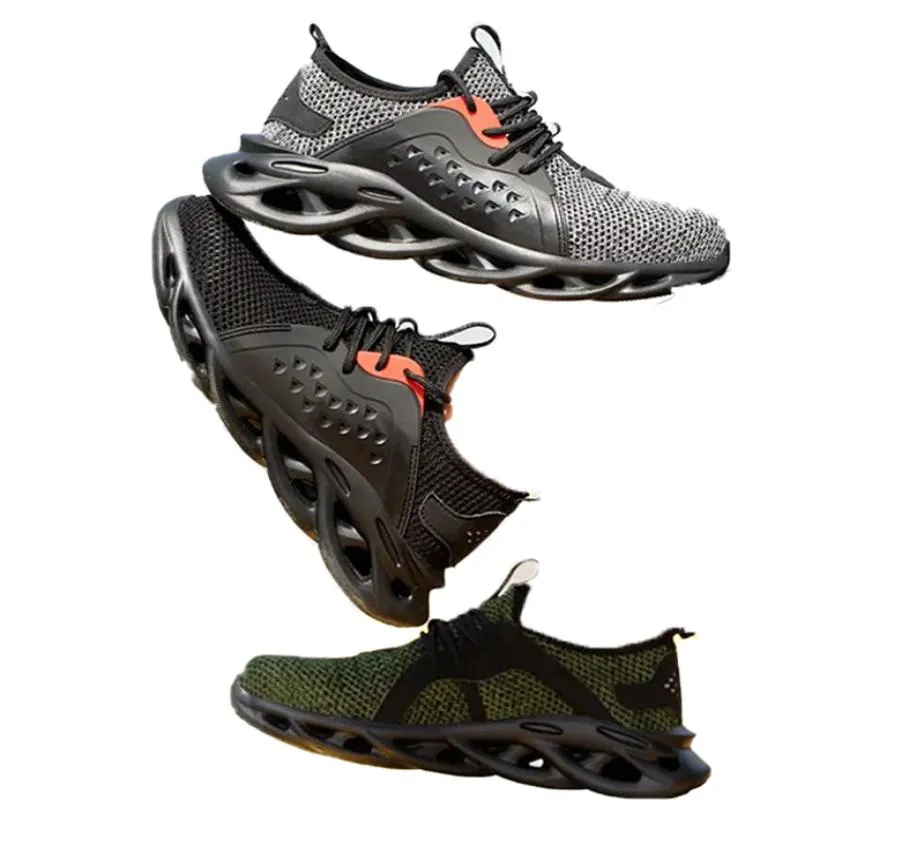 Jackshibo Erkekler İçin İş Güvenlik Ayakkabıları Yaz Nefes Alabası Botları Çalışma Çelik Toe Antishing Construction Güvenlik İş Spor ayakkabıları y20056154028