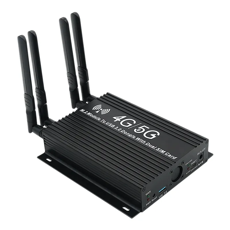 NGFF M.2 4G/5G Module to USB 3.0 Adapter with Cooler Fan and Dual SIM ...