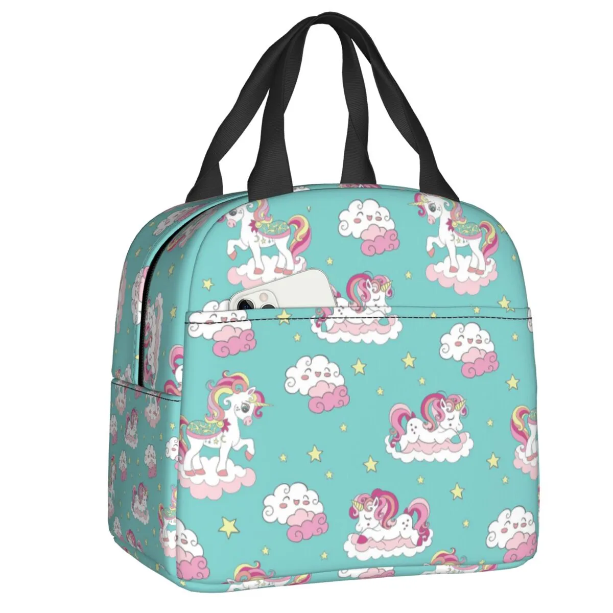 Dreaming Unicorns Lunch Sac Men Femmes plus cool et isolée Boîtes à lunch pour enfants