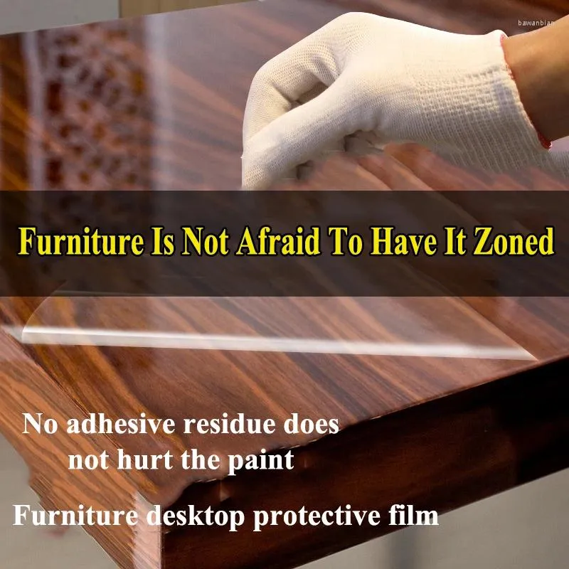 Autocollants de fenêtre 10 pieds HD Film transparent Protéger les meubles pour un nettoyage facile de la sécurité de la sécurité 2 mil