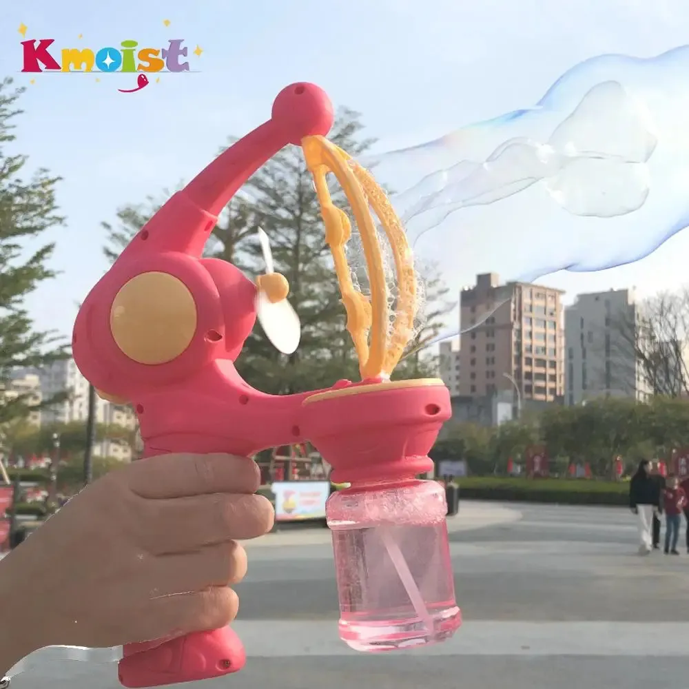 Bubbles in bubble Automatic Bubble Gun Toy Machine Summer Summer Outdoor Party Play Toys for Kids Birthday Surprise Gift for Water Park 240410