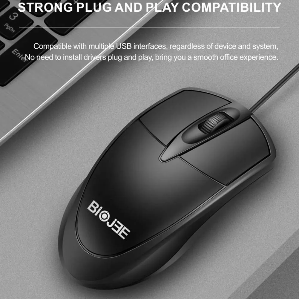 USB Wired Gaming Mice Optical LED Mouse With 1000 DPI, 3 Buttons For PC ...