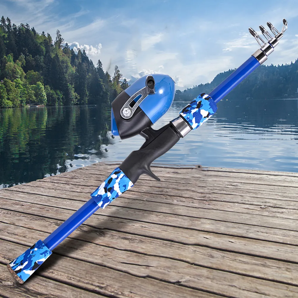 Collapsible Fishing Pole Telescopic Rod And Reel Combo