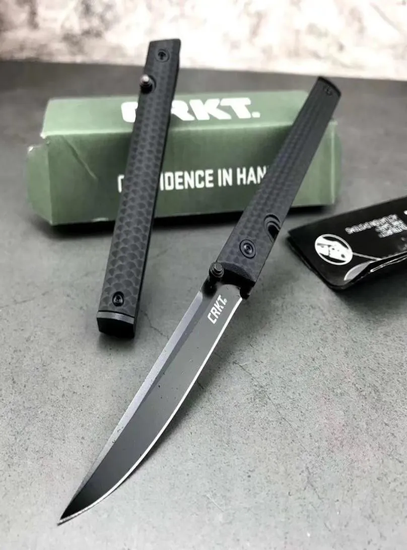 Cr KT 7096 Katlanır Bıçak Kamp Pocties Survival Taşınabilir Av Taktik Çok EDC Dış Mekan Aracı Noel Hediye Knife7878907