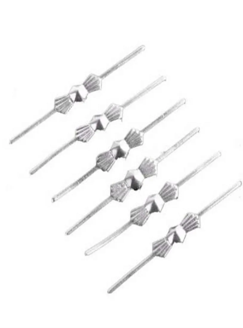 100 pcs 33 mm chroom 304 roestvrijstalen bowtie pins connectoren kristalprisma's van kroonluchter lamponderdelen connectoren accessoires222O9234748