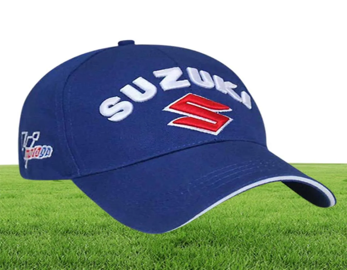 Hommes suzuki race cap f1 voiture mogo gp moto racing caps mâle crochet et boucle sportive de baseball de baseball cap chapeau bleu noir 2312613