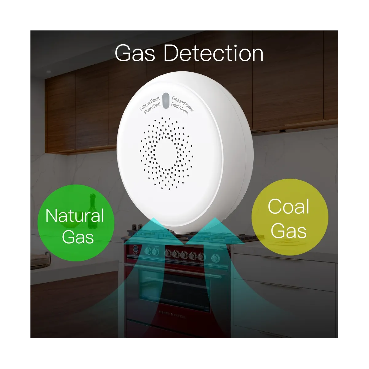 Wholesale Smart ZigBee Gas Leakage Detector Combustible Sensor Tuya ...