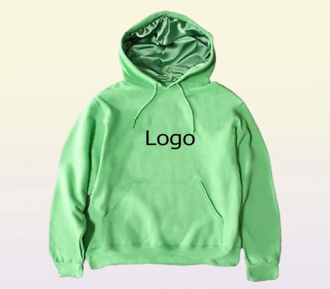 Hoodies polar cała unisex niestandardowa satynowa jedwabna kaptura z kapturem z kapturem dla kobiet Men9939263