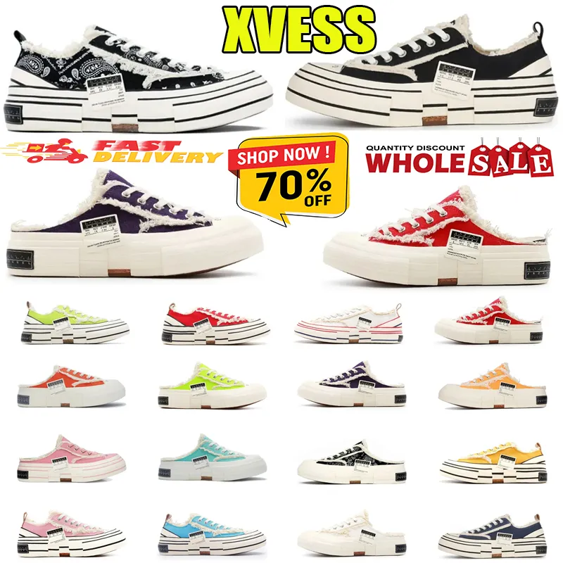 Slippers XVessel G.O.P.Lows Chaussures décontractées Vas Mens Chaussures Vulcanisé Lace Up Sneakers Femmes Ouver