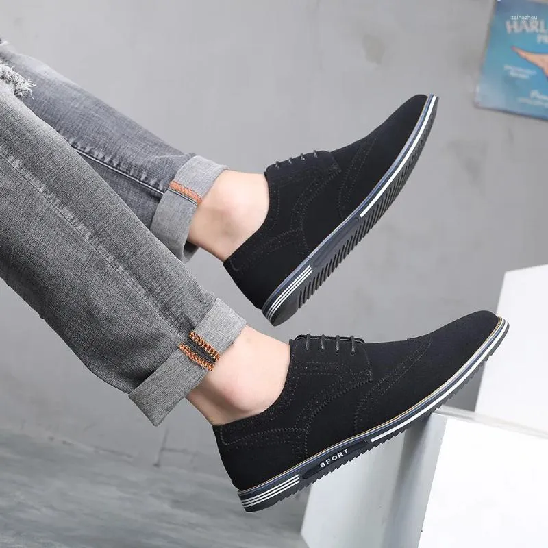 Casual Shoes Big Size 38 39 40 43 44 45 46 47 48 2024 Fashion Men'S Suede Leather Autumn Spring Male Office Man Sneakers