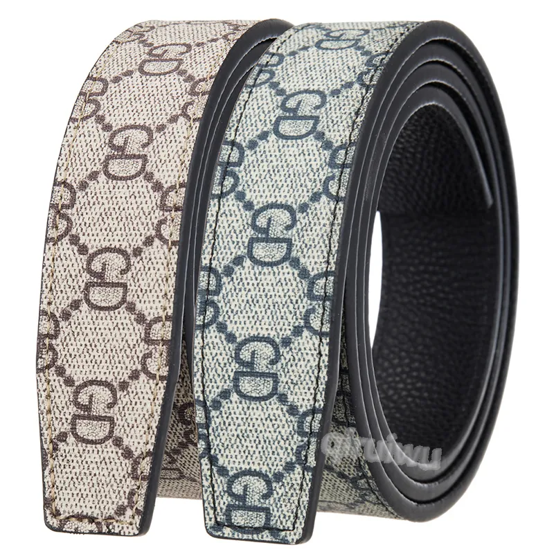 Designer Belt for Men Luxury Women Designer Belts with Big Gold Buckle, Cowhide Width 2.0cm-3.8cm, Gift Box Included High Quality Genuine Waistband