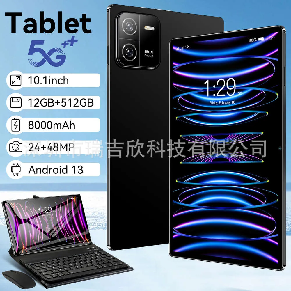 Tablet Computer, New 10 Inch Large Screen, Wireless Wifi, Card Insertion, 5G 2-in-1