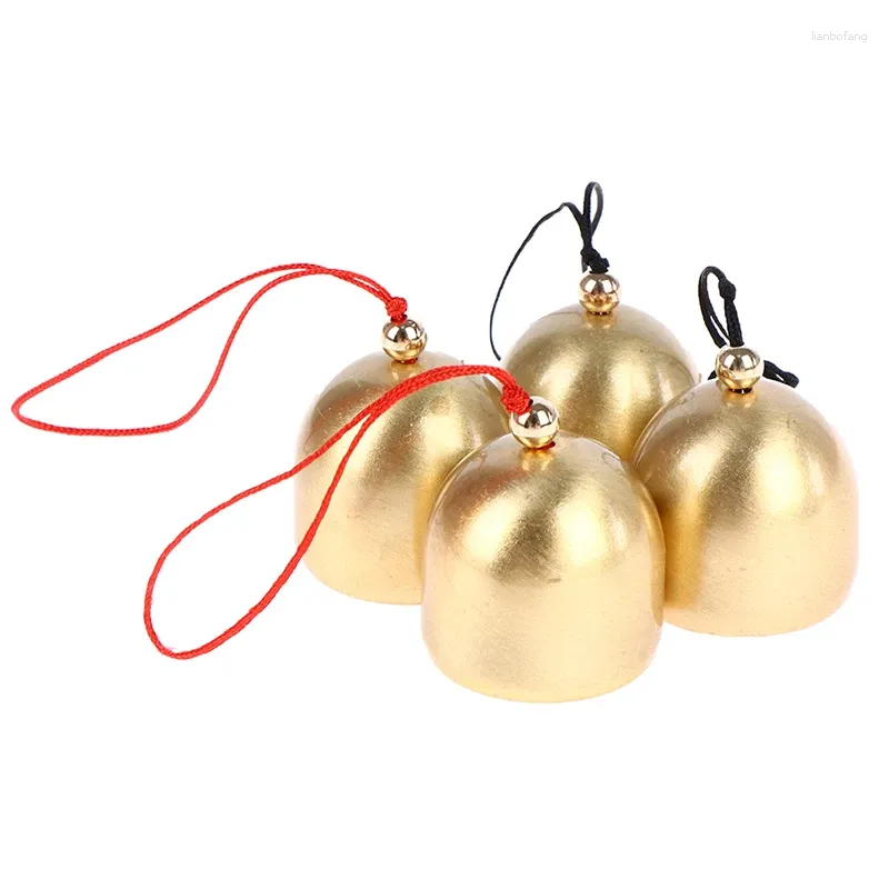 Decoratieve beeldjes 1 pc Pure koperen metalen thuisbelhangende decoratietas Anti-diefstal Kerstbellen Decoraties