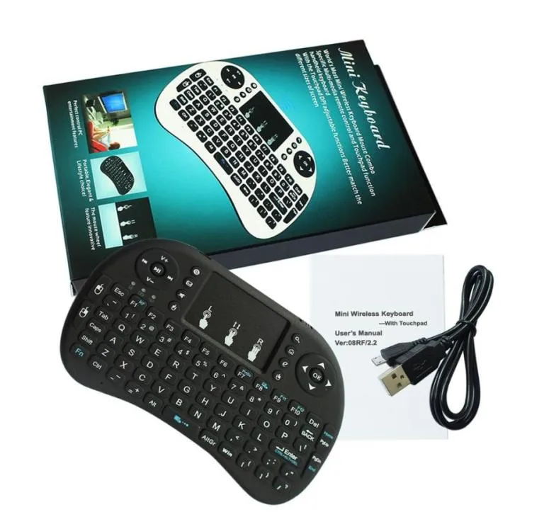 i8 Keyboard Wireless fly air Backlight Air Mouse Remote With Touchpad Handheld For TV BOX X96 TX3 mini1871860