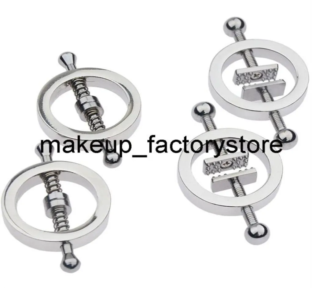 Massage 1 paar metalen tepel klemmen Borstclips Nipple Stimulator Erotisch speelgoed Sek Slaven Beperkingen Volwassen games Sex Toys for Women 3016764