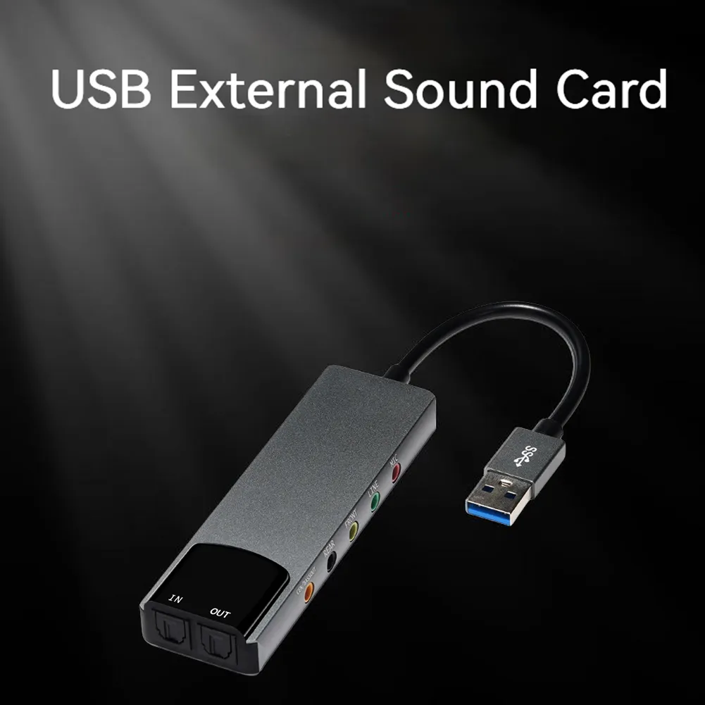 Computer Usb External Sound Card External Audio Card For Laptop USB Sound Adapter... From Ddmymaster ...