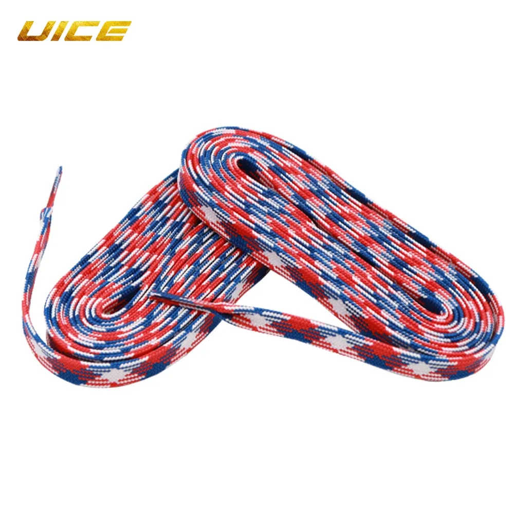 UpgradedDual-Layer Braid Hockey Skate Laces (84/96/108/120 Inch) for  Sports, Roller Derby, Ice Hockey, and Skate Boots