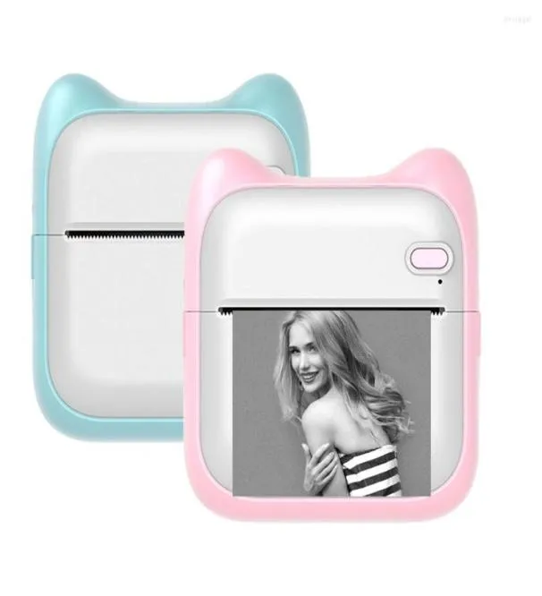 Mobile Mini Printer Portable Wireless Bluetooth Thermal Label Simple Operation Support Po Notes Memo Printing3638627