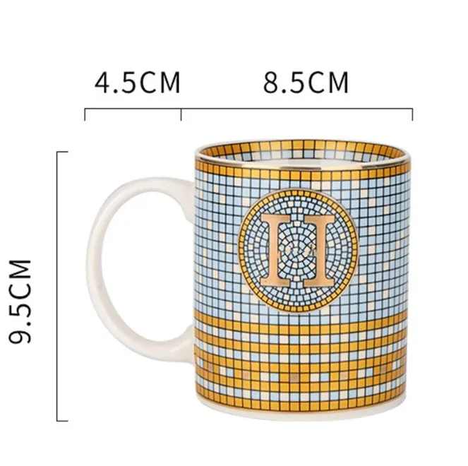 Quality Personality Trend Retro Mug Ceramic Men's and Women's Milk Household Water Cup Office Tea Cup Milk Cup Couple's Cups