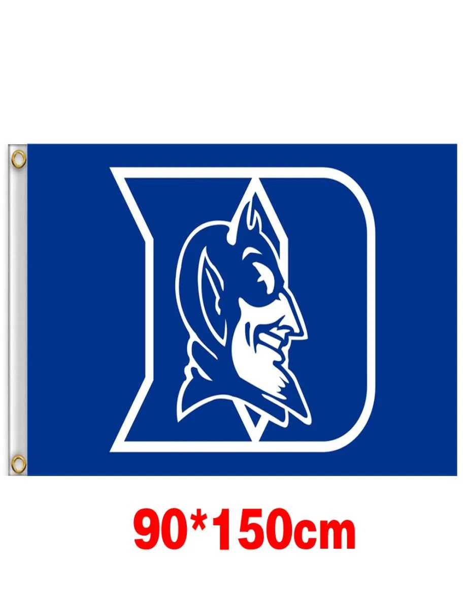 Duke Blue Devils University Large College Flag 150CM90CM 3X5FT Polyester Custom Any Banner Sports Flag flying home garden outdo1394099