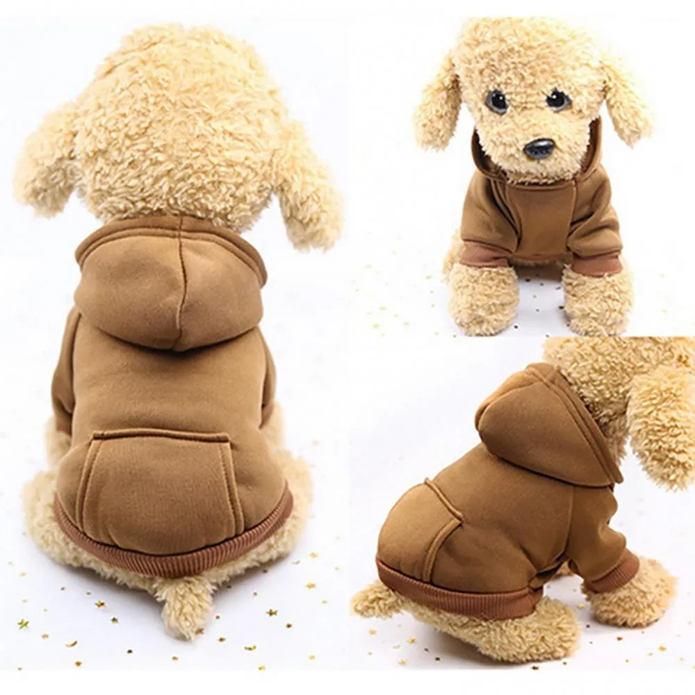 Soft Dog Winter Hooded Sweatshirt Pet Coat Puppy Jacket for Small — free download