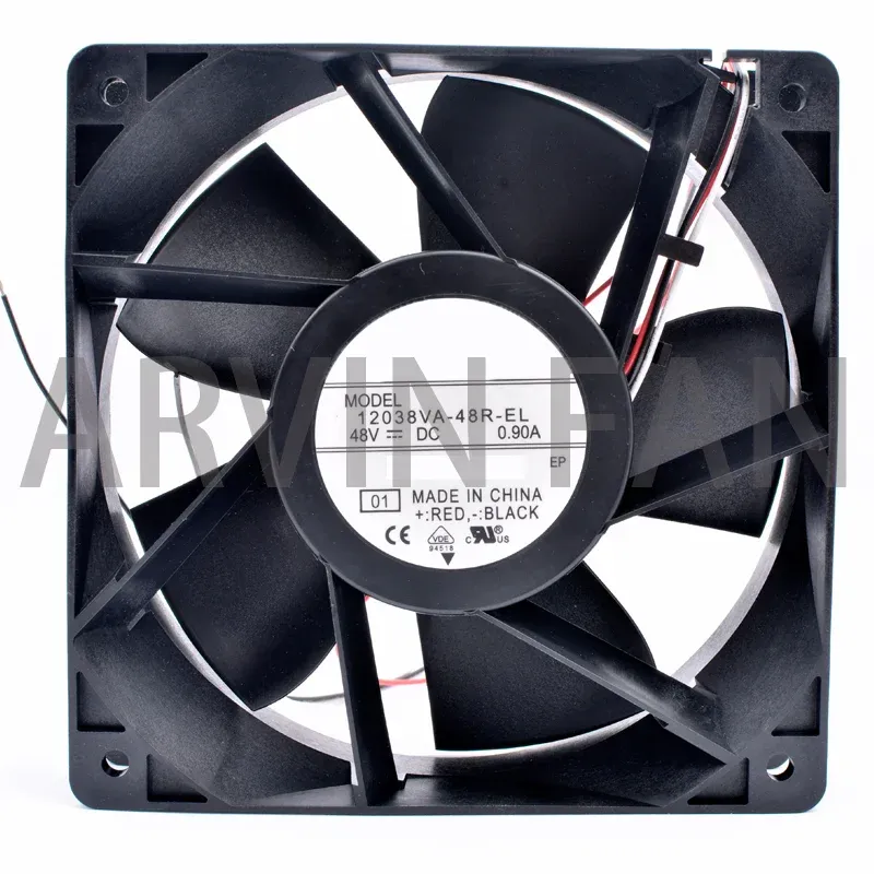 Ketten-/Miner Brandneue Original 12038va48rel 12 cm 120mm Lüfter 120x120x38mm DC48V 0,90A 3 Zeilen Hochvolumme Server -Kühlungslüfter