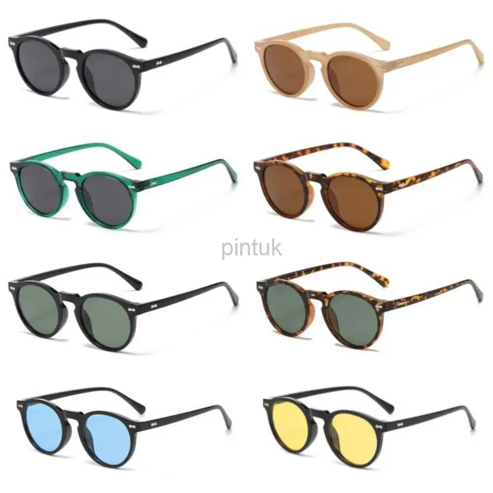 Lunettes de soleil Lunettes de soleil polarisées Unisexe Brand Designer Retro Round Sun Glasses Vintage Femelles mâles Goggles UV400 OCULOS GAFAS DE SOL 240413
