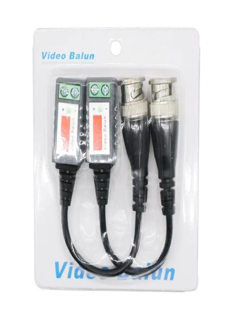 Edison2011 CCTV CCTV BNC CAT5 Video Balun Transceiver Kabel BNC do sieci kablowej z opakowaniem do kamery CCTV8334475