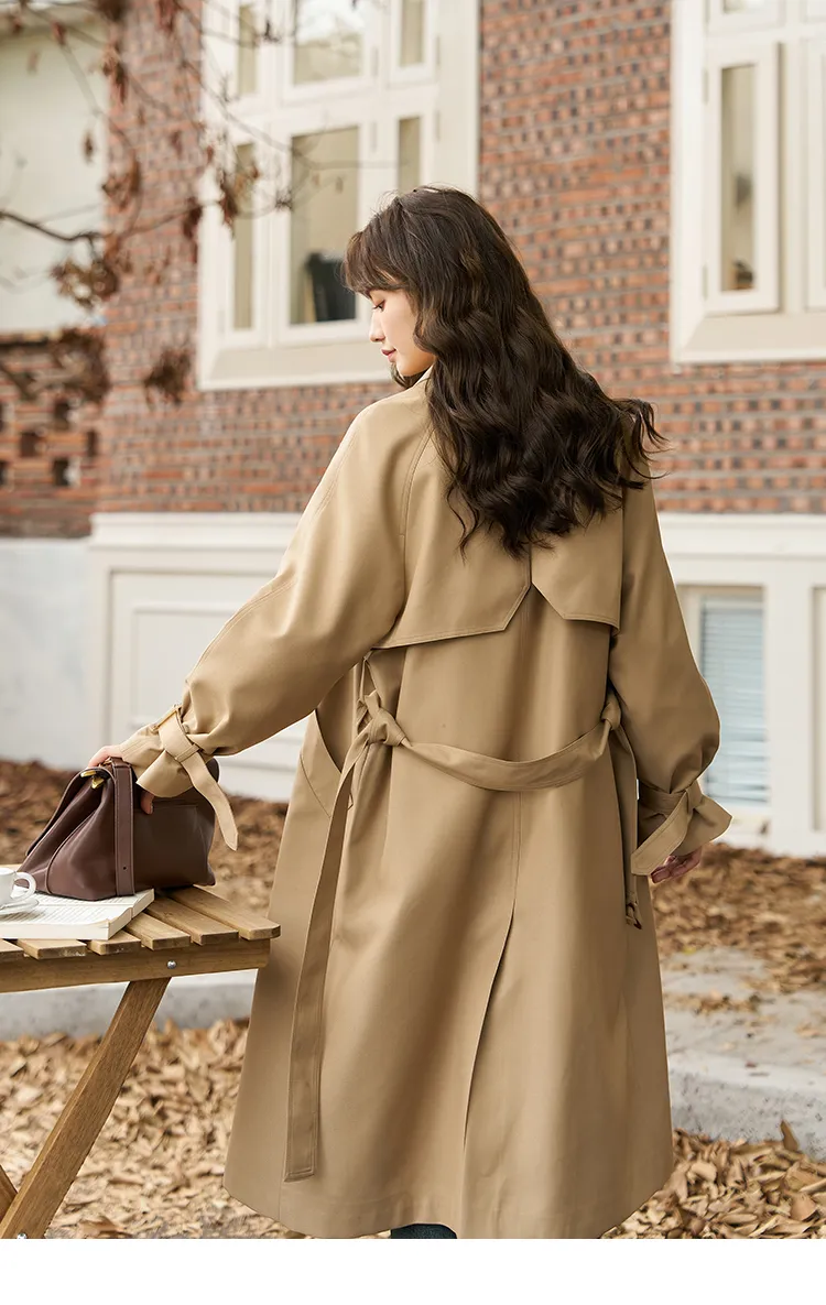 DHgate.com:Trench Coat Womens - Loose Fit, Wide Waist, Belt DHgate.com:Trench Coat Womens - Loose Fit, Wide Waist, Belt