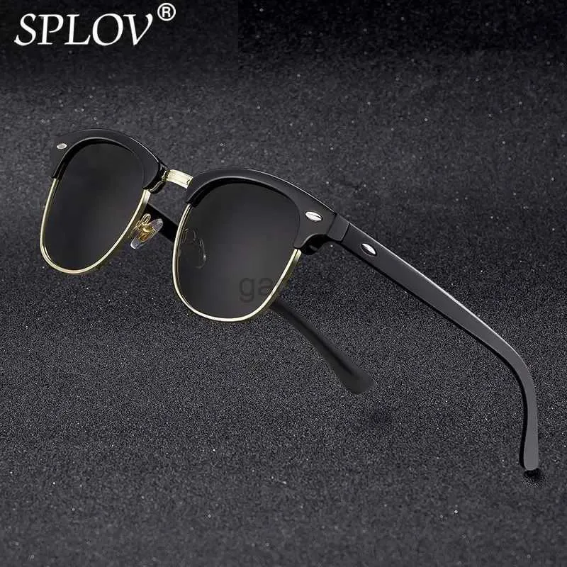 Okulary przeciwsłoneczne Nowe modne półki spolaryzowane okulary przeciwsłoneczne mężczyźni Kobiety projektantka marki Half Rame Sun okulary