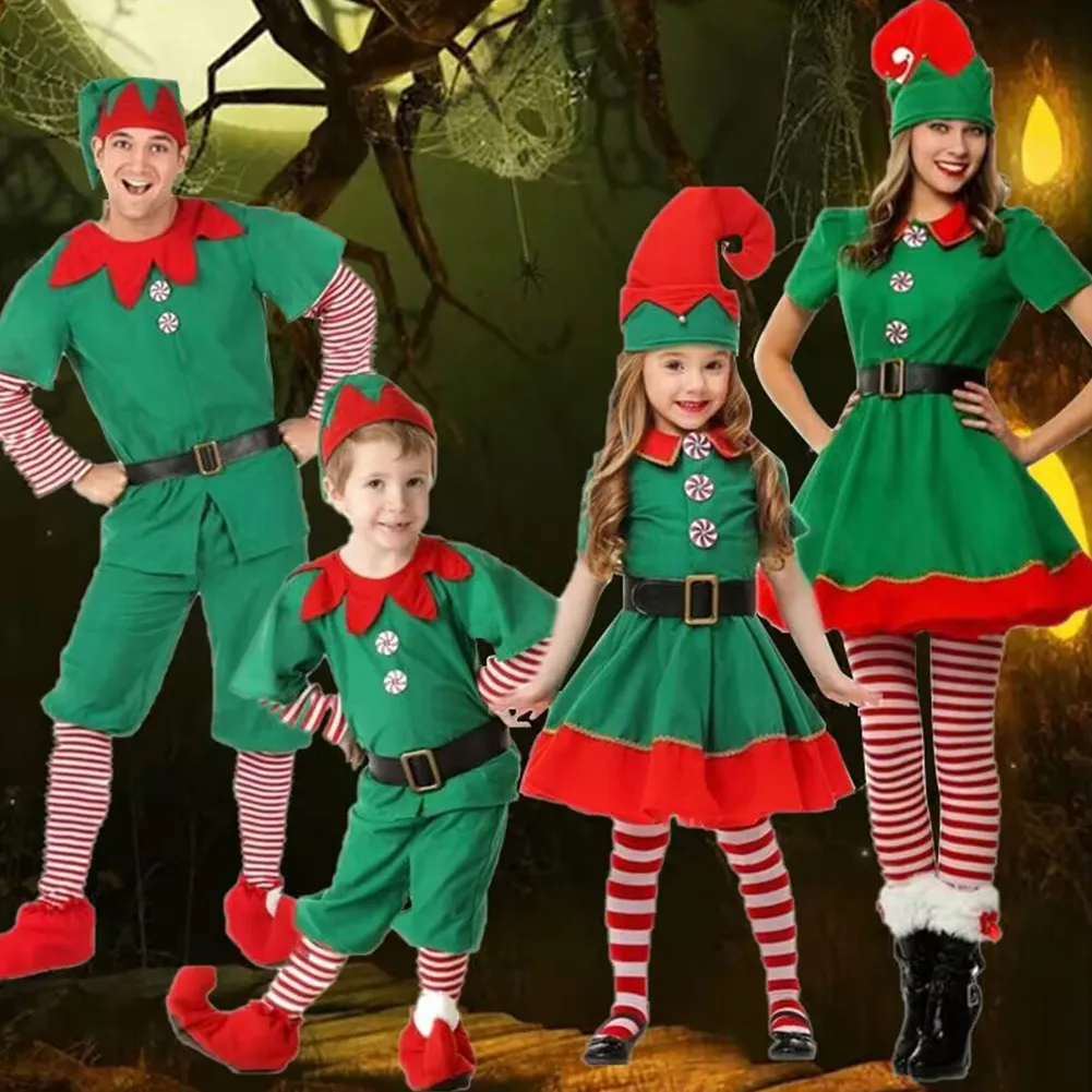 slim fit dress slacks Christmas Elf Costume Deluxe Green — Blessed Celebration