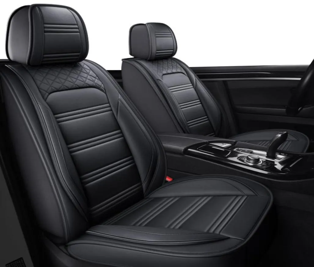 Zhoushenglee Leather Universal Car Seat Covers för alla modeller NX LX470 GX470 ES är RX GX GTH LX Auto Accessories Car Seat1082006
