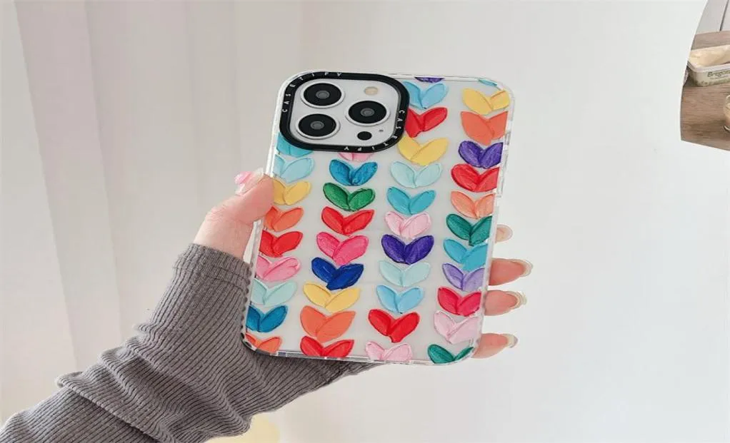 디자이너 casetify 전화 케이스 iPhone 14 케이스 14 Pro Plus 13 Promax 12 11 XS XR XSMAX X Graffiti 화려한 사랑 Phonecase Cover1603933