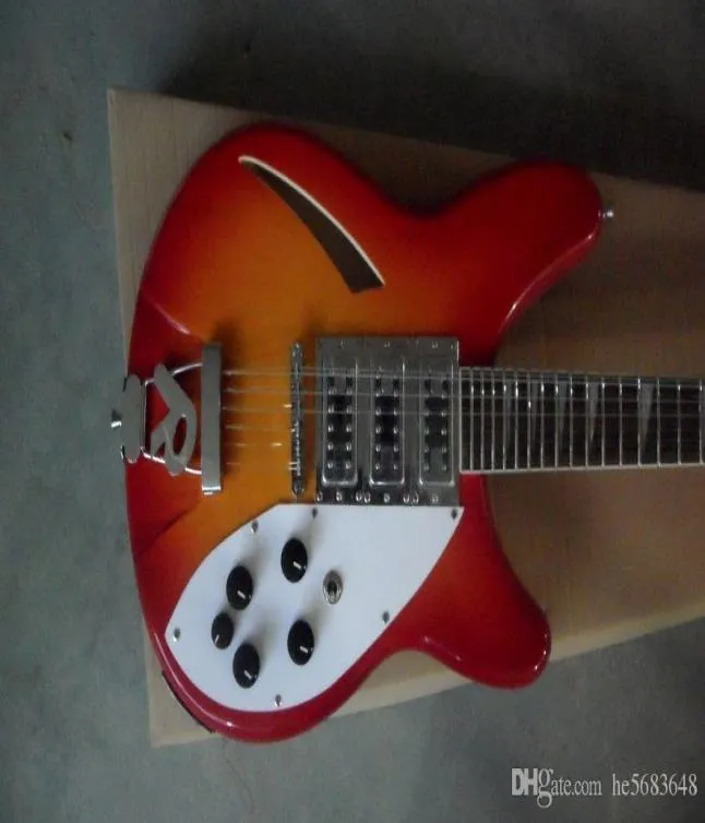 Whole Rick 325 12 String Electric Guitar Giota di alta qualità in Cherry Burst 14041005202979770