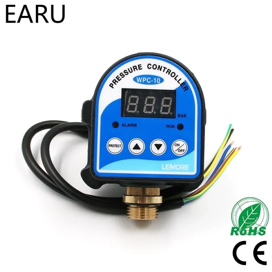 1pc WPC-10 Interruttore di pressione dell'acqua digitale Display digitale Digital WPC 10 Eletronic Pressure Controller per la pompa dell'acqua con G1 2 ADAPTE246W