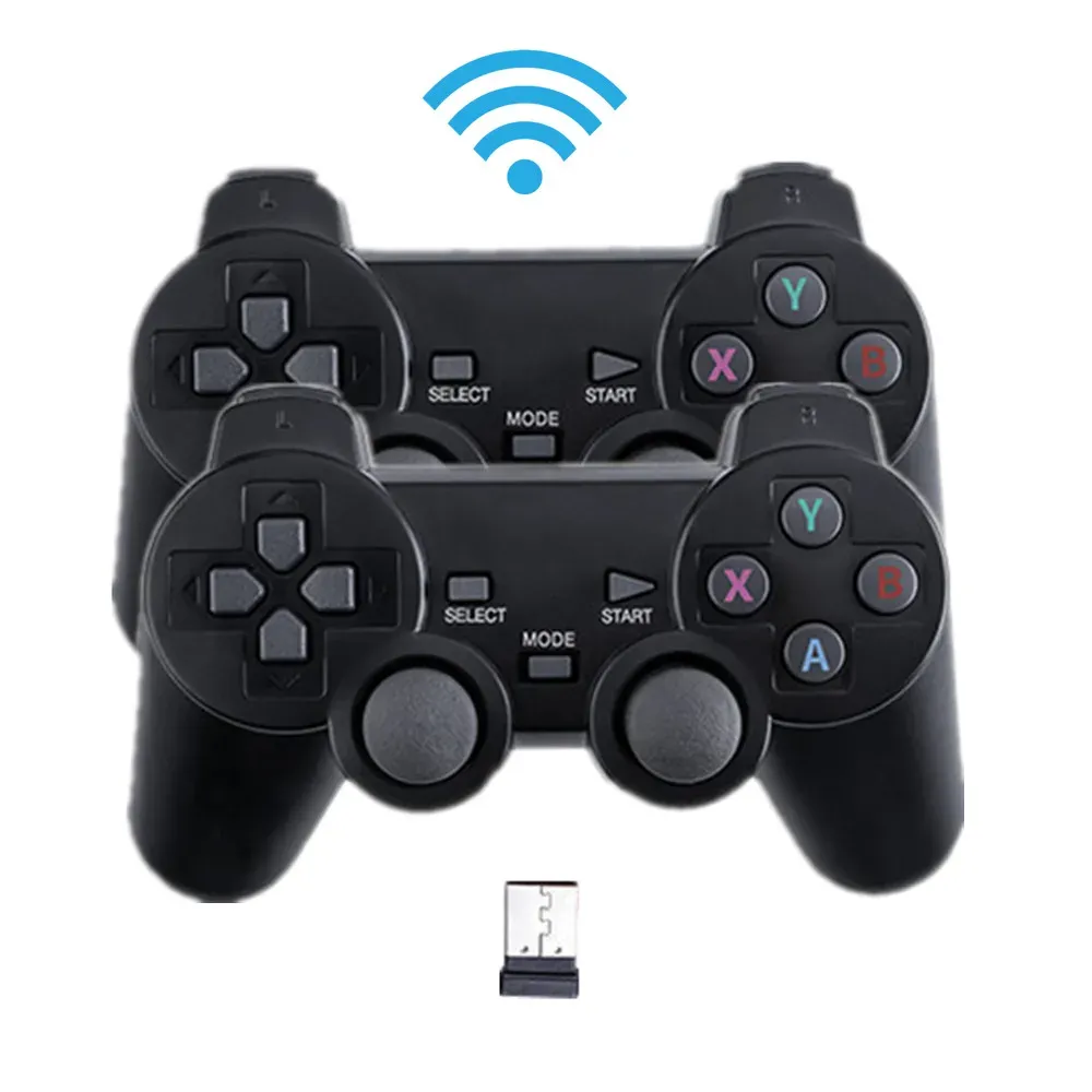 Gamepads kablosuz 2.4g gamepad kontrol joystick tv oyun pedi m8 oyun çubuğu için