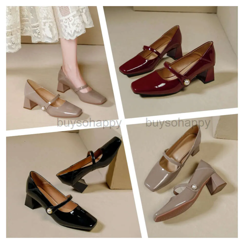 Fashion Spring Summer High Block Heel Slingback Pump Shoes Ladies Luxury Designer Elegant Point Toe Slip