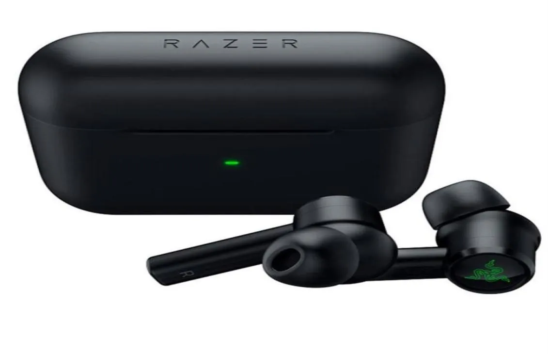 Razer Hammerhead True Pro Trådlösa hörlurar TWS Bluetooth 50 IPX4 inear öronsnäckor Byggda mikrofon onoff switch hörlurar Hea11793515366