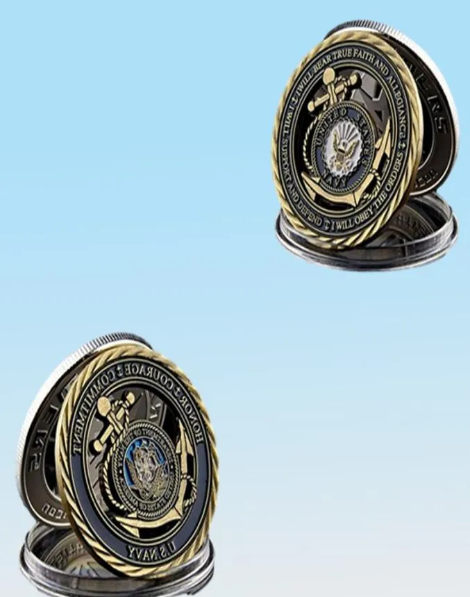 10pcsLotarts und Crafts US Navy Cernwerte USN Challenge Coin Naval Collectible Sailor3265630
