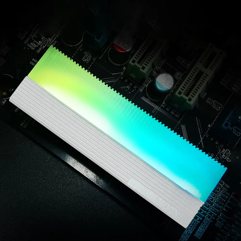 M.2 2280 SSD Heatsink Cooler Hard Disk Heat Sink Dual Interface 5V 3PIN ARGB Solid State Disk Radiator for 2280 M.2 SSD