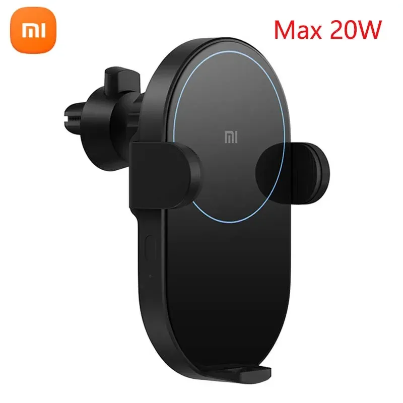 Chargers Mijia Mi 20W Max Qi Wireless Car Charger Electric Auto Pinch 2.5D Mi 20W Wireless charging Lit For Mi 9 MIX 2S / 3 For iphone