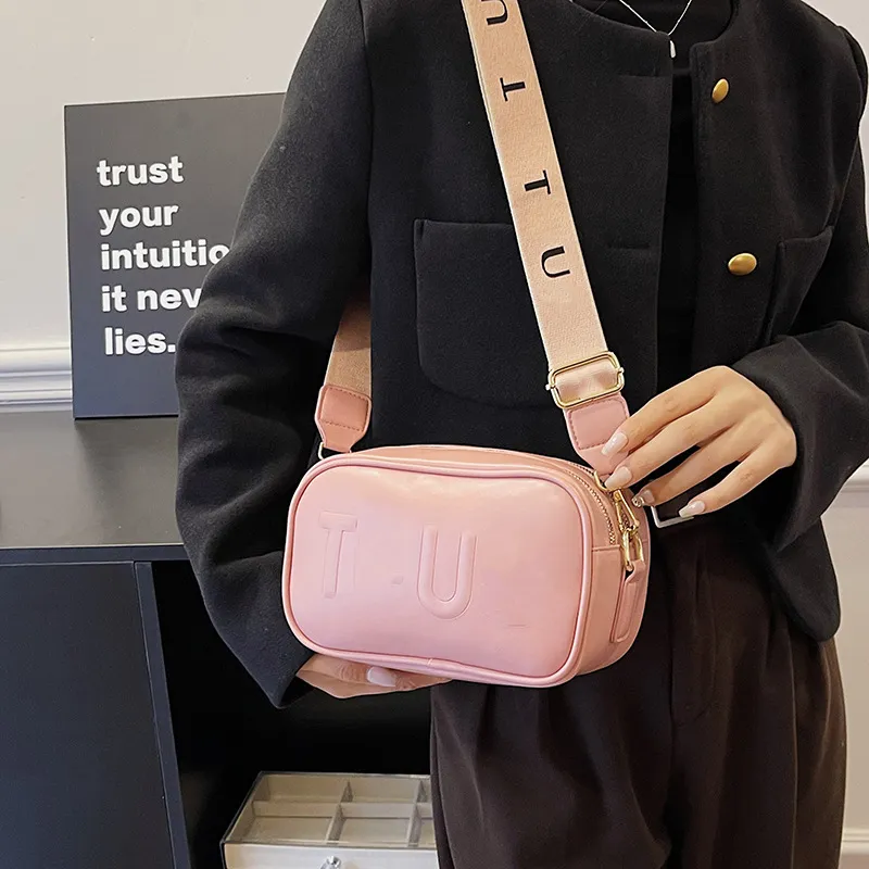 Luxur Designer Solid Color Women's Small Handbag Fashion Shoulder Messenger Bag Ladies Pu Leather Crossbody Bag Designer Purses For Women