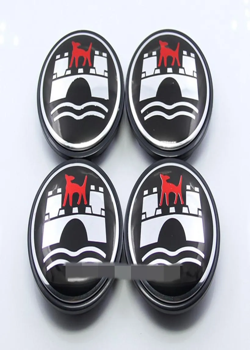 65 mm aluminium aluminium Wolfsburg Center Center Hub Cap czarna pokrywa kurzu do odznaki emblematów Modyfikacja dekoracji 4PCSLOT6751138