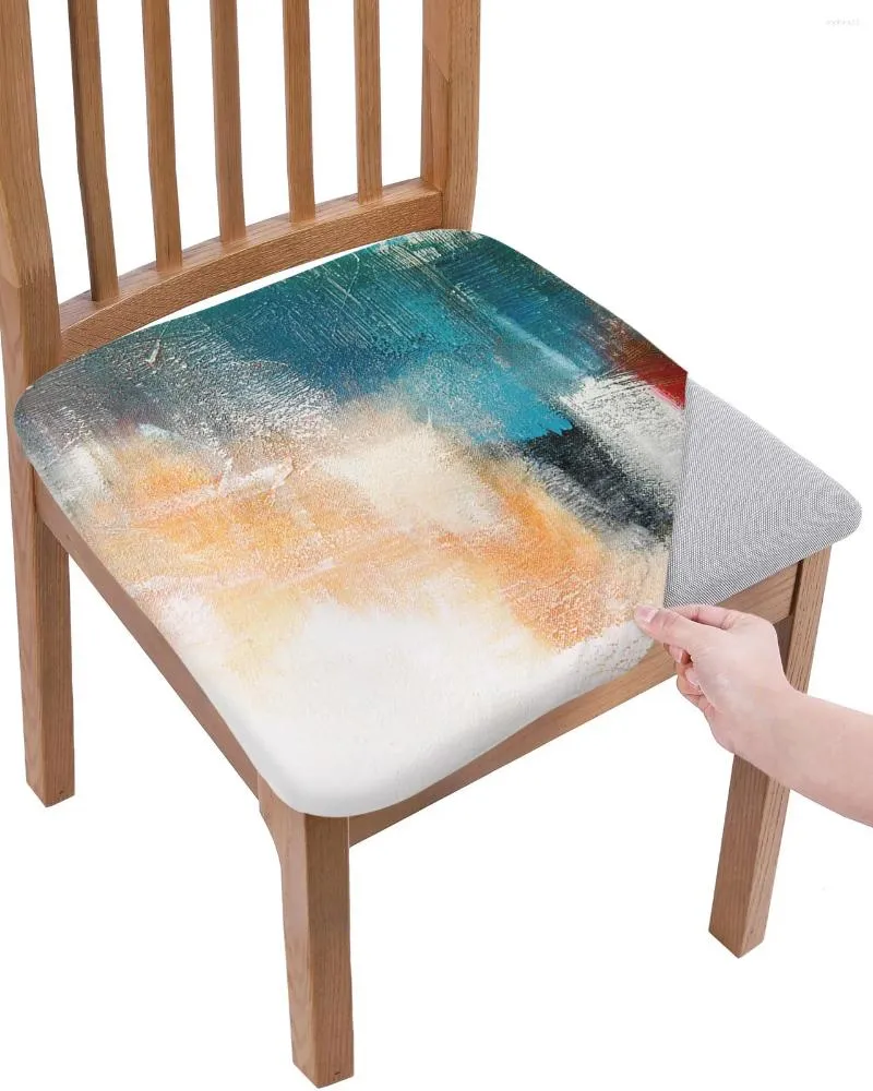 Krzesło Covery malowanie graffiti Malowanie olejka Styl siedzący poduszka do rozciągnięcia jadalnia okładka slipsovery do domu el bankiet salon