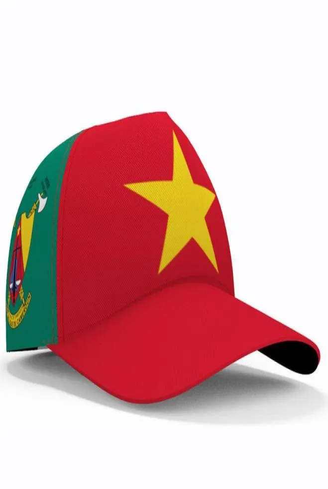 Camerun Baseball Caps 3D Nome personalizzato Numero Team Logo CM Cappelli CMR Country Camerun French Nation Camerunian Flag Hestgear5056211