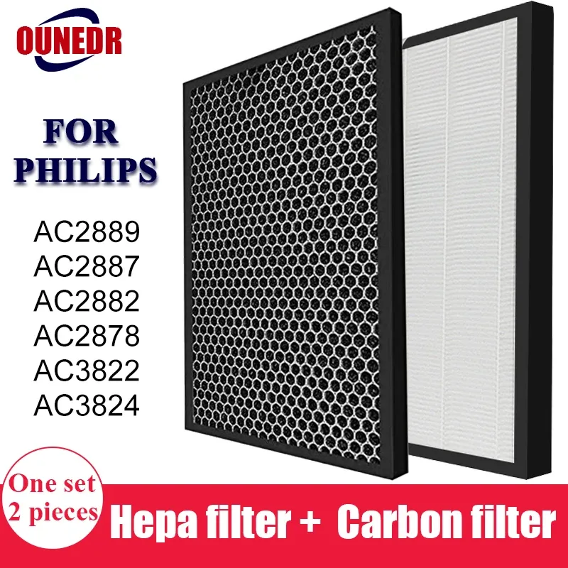 Sostituzione di Shavers Sostituzione HEPA e filtro a carbone FY2422 FY2420 per Philips Air Purifier AC2887 AC2889 C2882 AC2878 C3824 AC3822