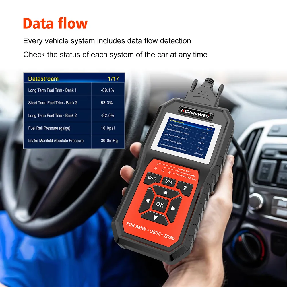 DHgate.com:KONNWEI KW480 OBD2 Scanner for BMW Cars - Full Systems ...
