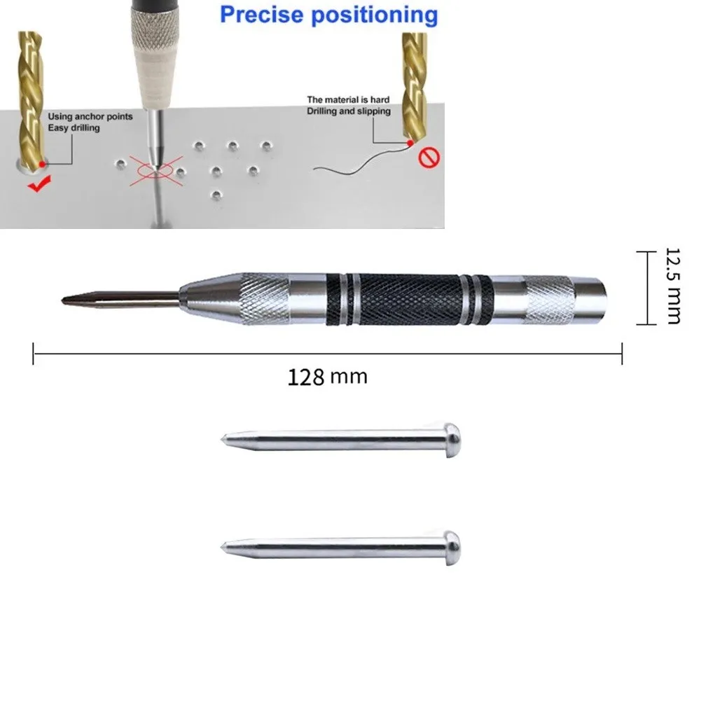 Automatic Center Punch Spring Loaded Center Marking Tool with ...